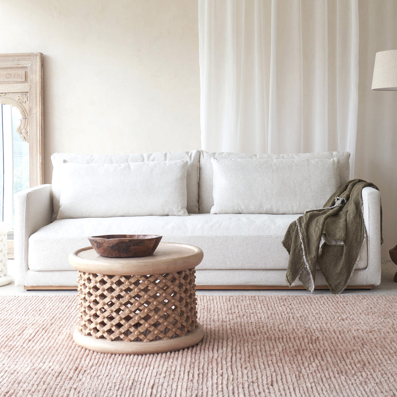 Portofino Fabric Sofa | Wheat (240cm)