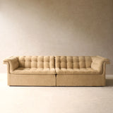 Furrow Modular Fabric Sofa | Toffee (266cm)