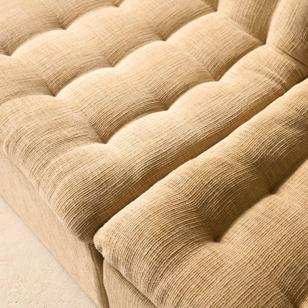 Furrow Modular Fabric Sofa | Toffee (266cm)