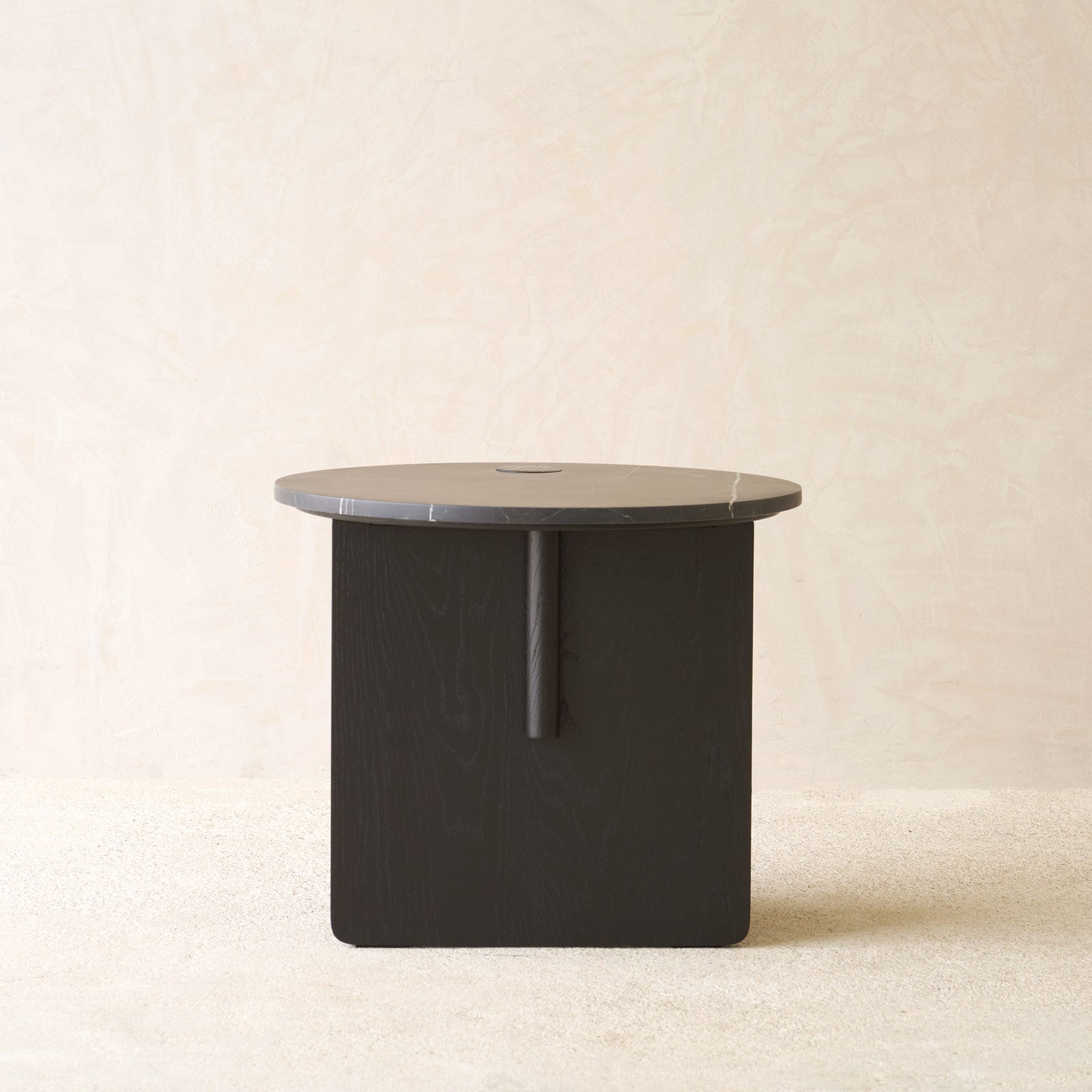 Pivot Side Table | Travertine & Oak Side Table in Singapore – Originals ...