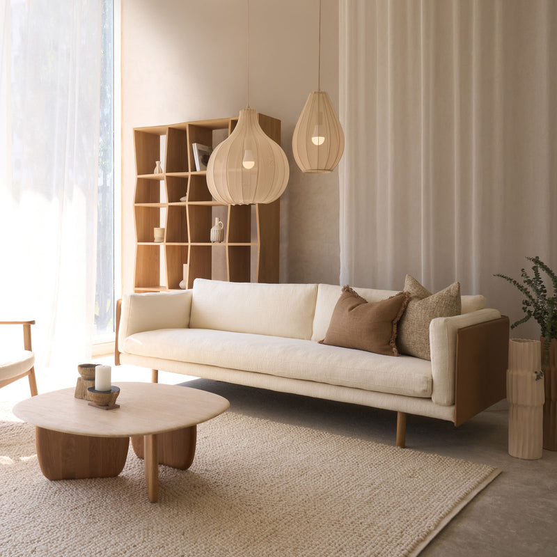 Sonder Sofa | Pecan & Panna Cotta (241cm)