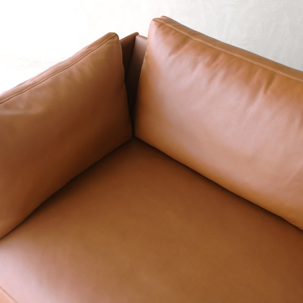 Bureau Leather Sofa | 2.5 Seater (202cm) - Saddle