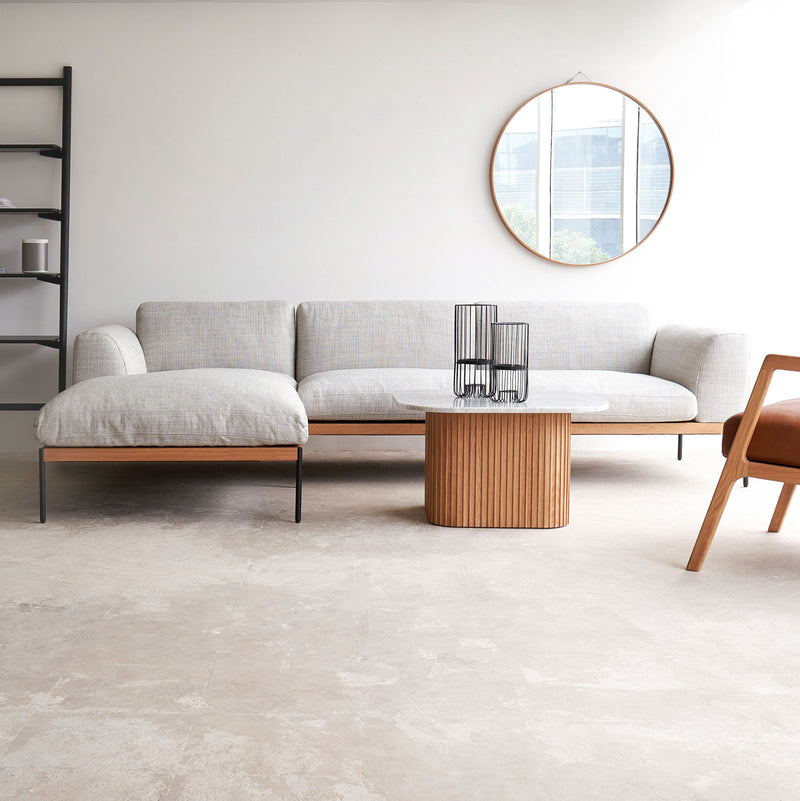 Natadora department L shape fabric sofa bespoke - Originals Furniture Singapore