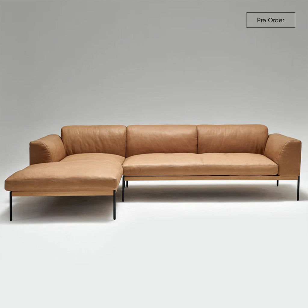 Scandinavian top leather sofa