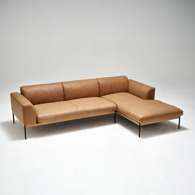 Natadora department L shape leather sofa bespoke - Originals Furniture Singapore