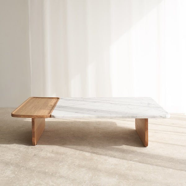 Duo Coffee Table | Marble & Oak