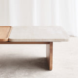 Duo Coffee Table | Travertine - Bespoke