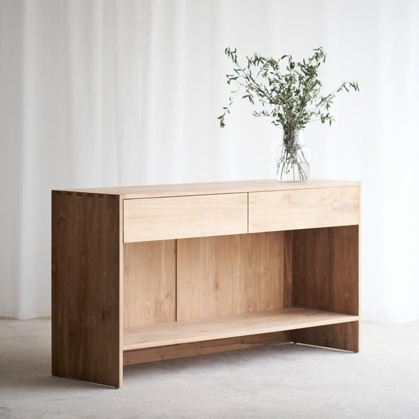 Ossett Closed Back Console | Teak - Natural (150cm)