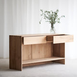 Ossett Closed Back Console | Teak - Natural (150cm)
