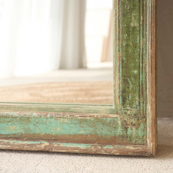 Vintage Teak Mirror | Rustic Green - Originals Furniture