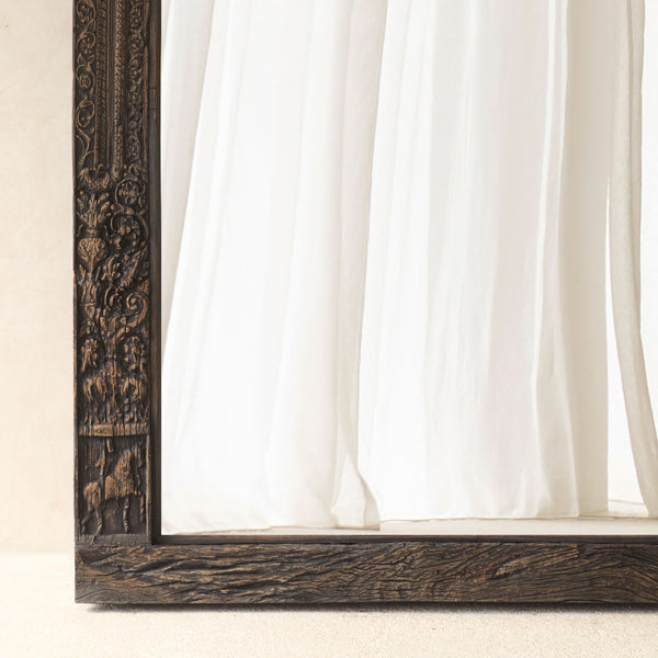 Vintage Carved Mirror Frame | Rustic Espresso - Originals Furniture