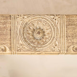 Vintage Carved Teak Mirror | Natural