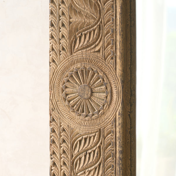 Vintage Floral Carved Mirror | A