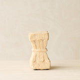 Reclaimed sandstone candle pedestal handcrafted from solid sandstone salvaged from a historic building in India.