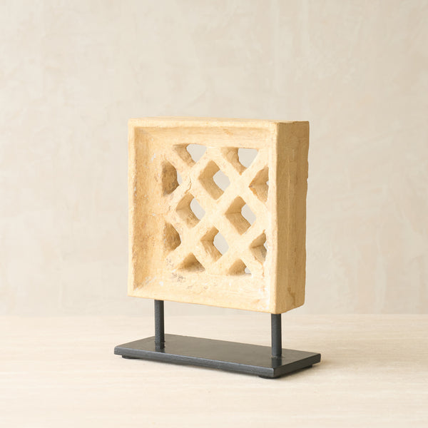 Reclaimed Sandstone Jali Deco