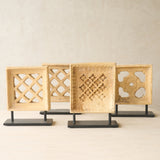 Reclaimed Sandstone Jali Deco
handcrafted from solid sandstone salvaged from a historic building in India.