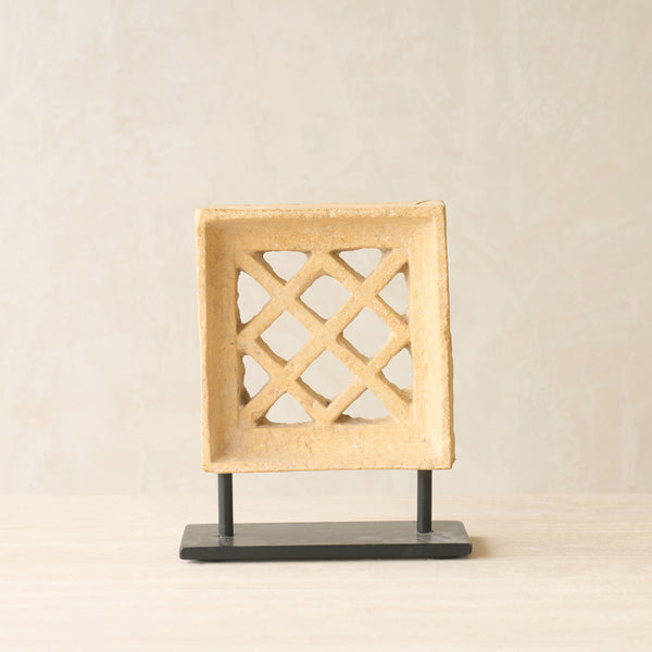 Reclaimed Sandstone Jali Deco
handcrafted from solid sandstone salvaged from a historic building in India.