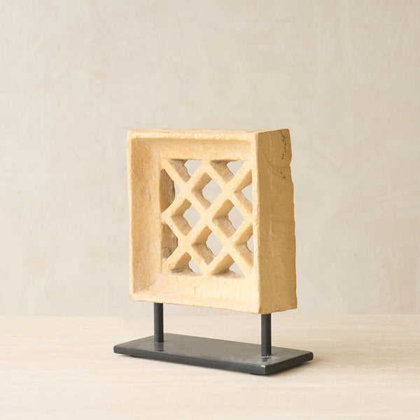 Reclaimed Sandstone Jali Deco