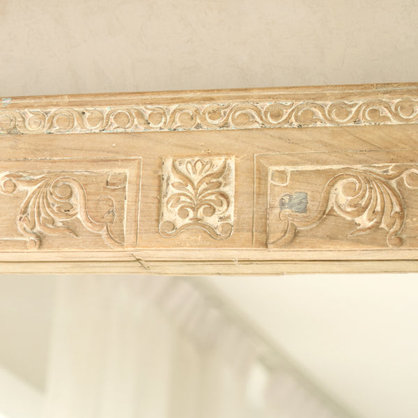 Carved Architectural Teak Mirror | No. 1