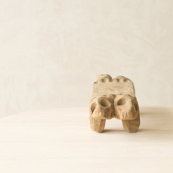 Vintage Naga Tribal Stool | Natural