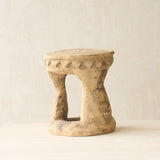 Vintage Naga Tribal Side Table | Natural