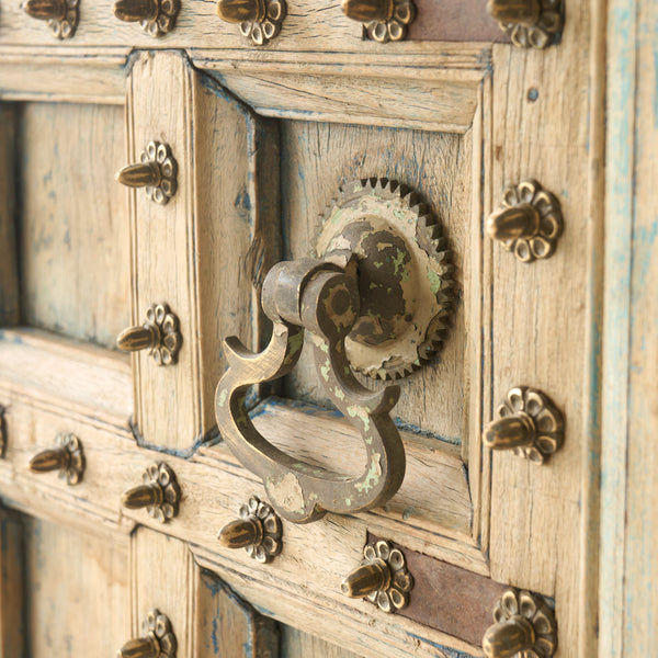 Reclaimed Architectural Teak Door | Blue Patina No. 1