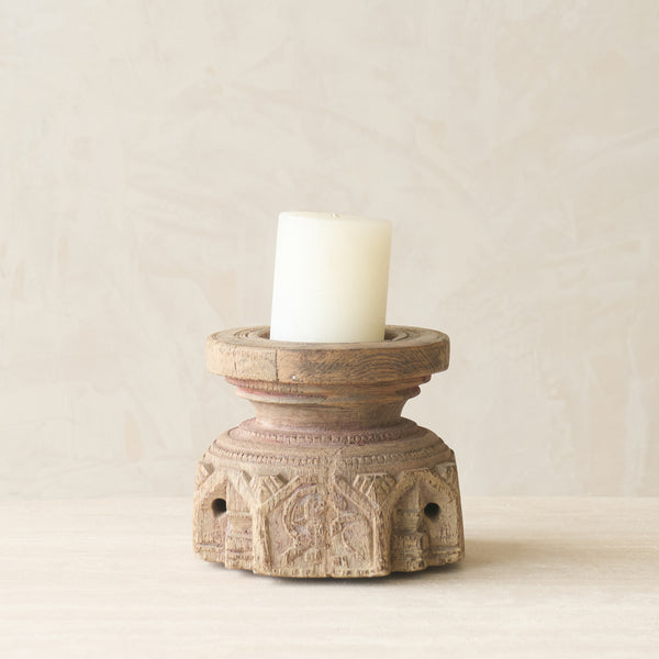 Vintage Carved Candle Holder