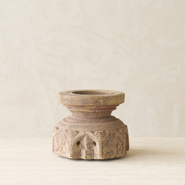 Vintage Carved Candle Holder