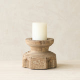 Vintage Carved Candle Holder