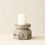 Vintage Carved Candle Holder