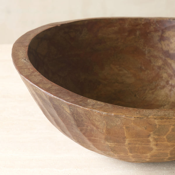 Vintage Timber Bowl | Dark Brown