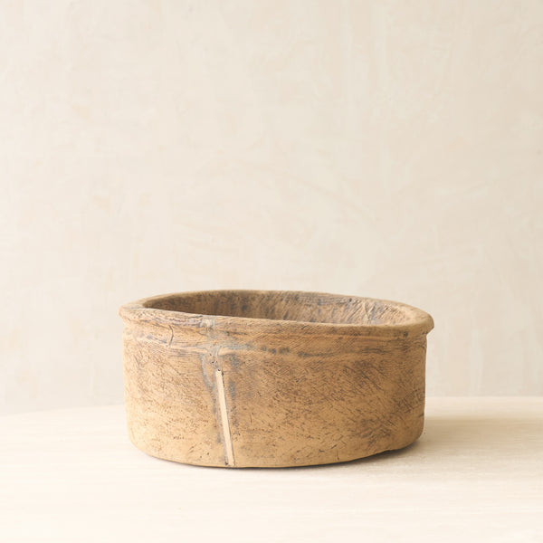 Vintage Rustic Timber Bowl Natural | No. 1