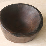 Vintage Rustic Timber Bowl Dark Brown | No. 2