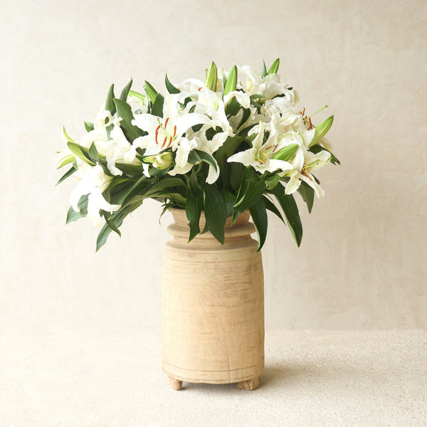 Vintage Rustic Wooden Pot Natural | No. 1