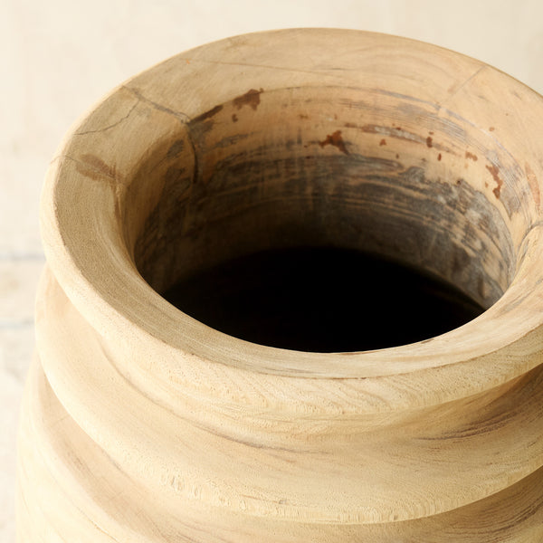 Vintage Rustic Wooden Pot Natural | No. 1