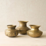Hand Hammered Vintage Brass Pot
