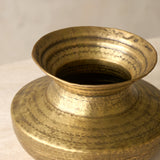 Hand Hammered Vintage Brass Pot