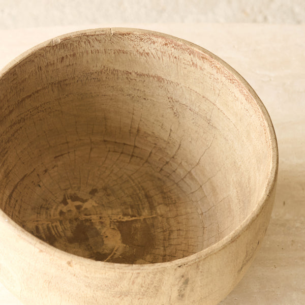 Vintage Rustic Wooden Pot Natural  | No. 3