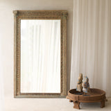 Vintage Floral Carved Mirror | D