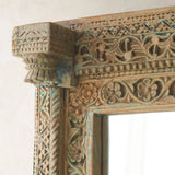 Vintage Floral Carved Mirror | D