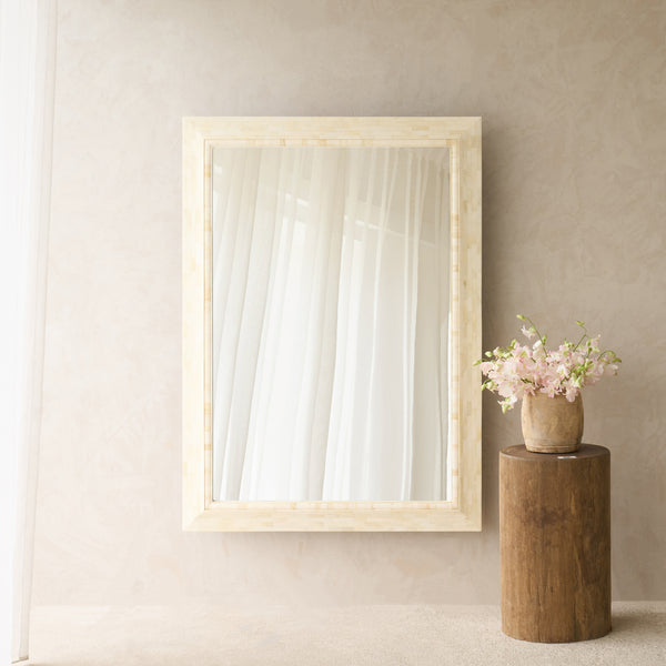 Handcrafted Bone Inlay Mirror | No. 1