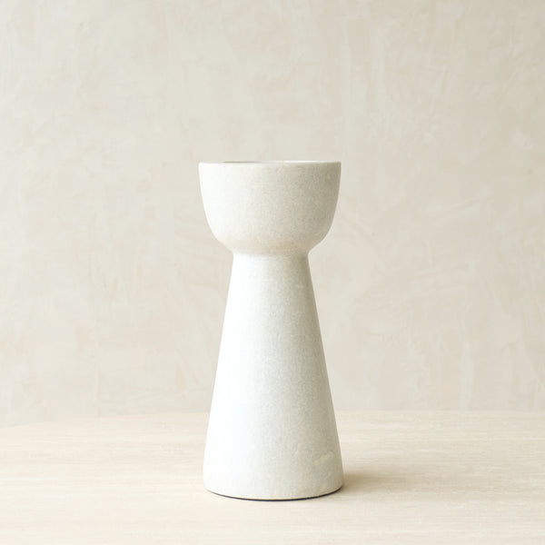 Mirage Candleholder | White Marble