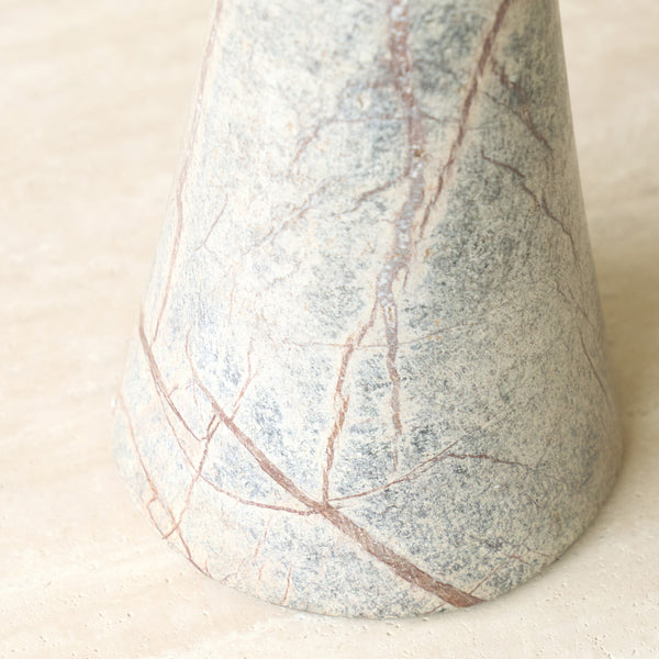 Mirage Candleholder | Gray Marble