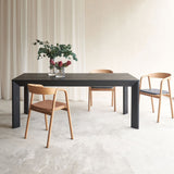 Kasper oak dining table in black - Originals Furniture Singapore