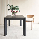 Kasper oak dining table in black - Originals Furniture Singapore