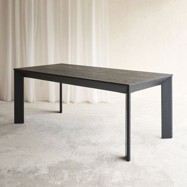 Kasper oak dining table in black - Originals Furniture Singapore