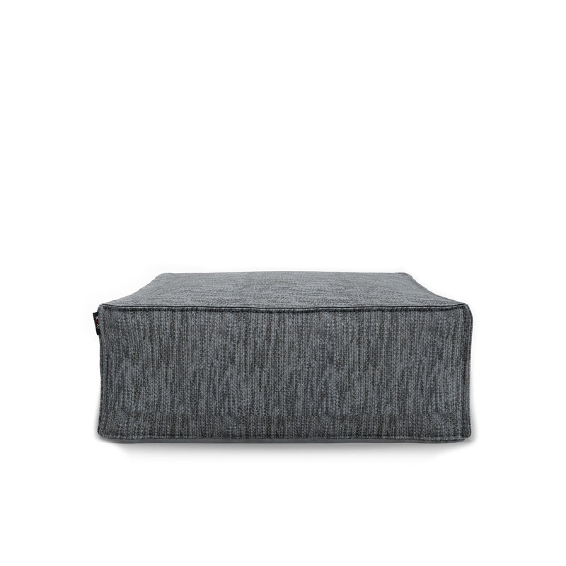 Silky Square Pouf | Anthracite (95cm)