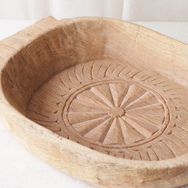 Wooden Carved Parat Bowl