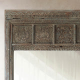 Vintage Carved Teak Mirror