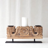 Vintage Carved Candle Stand